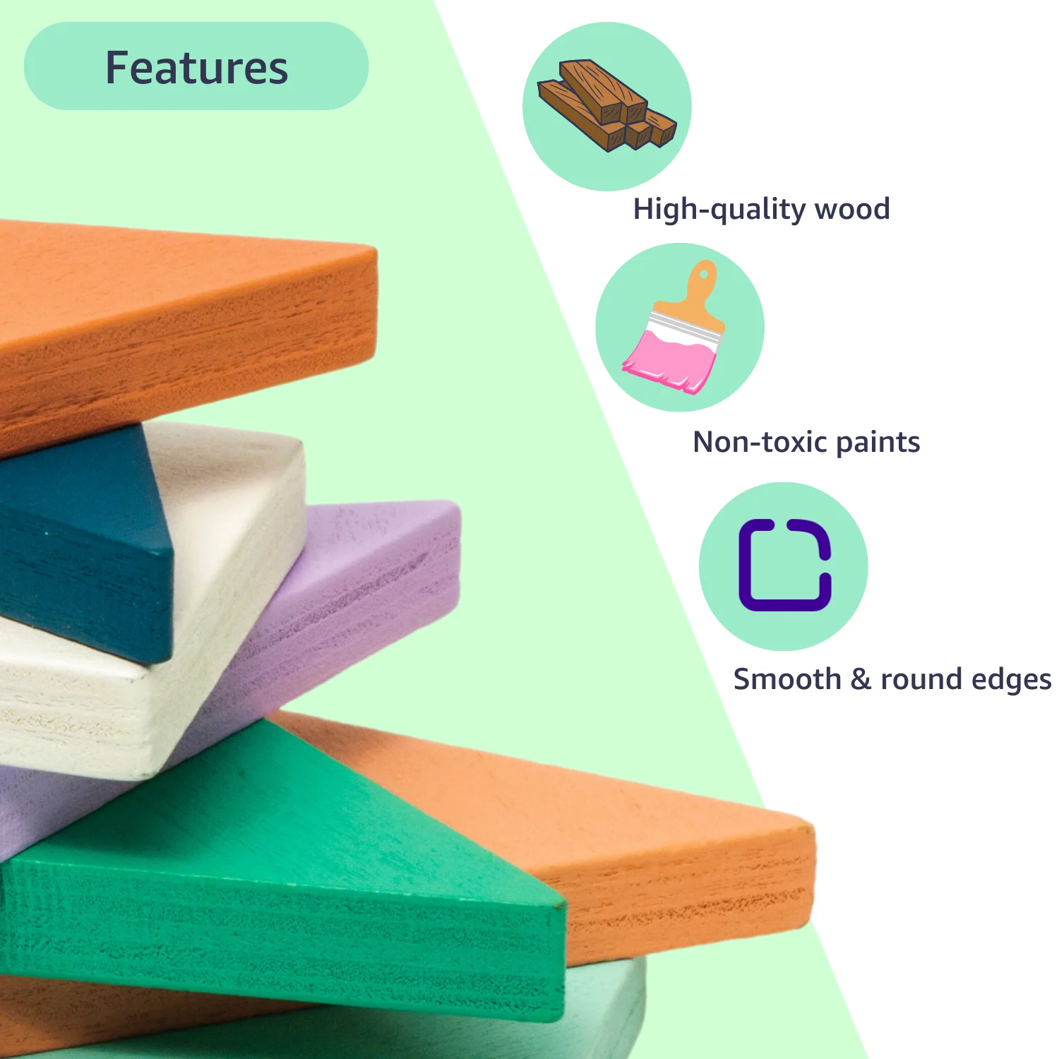 5-in-1 Wooden Puzzle Board - Image 6