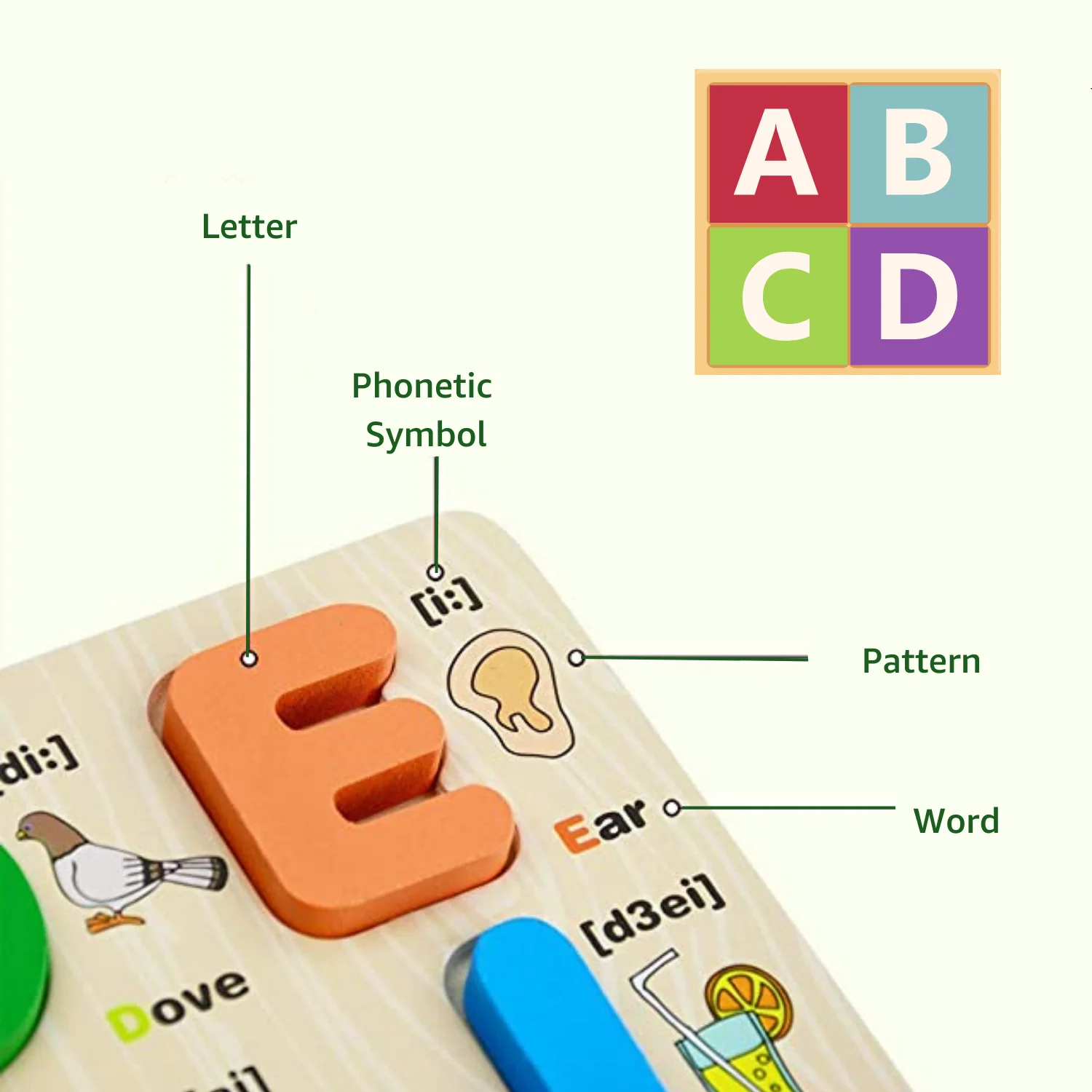Alphabet Learning Board (Wooden) - Image 5