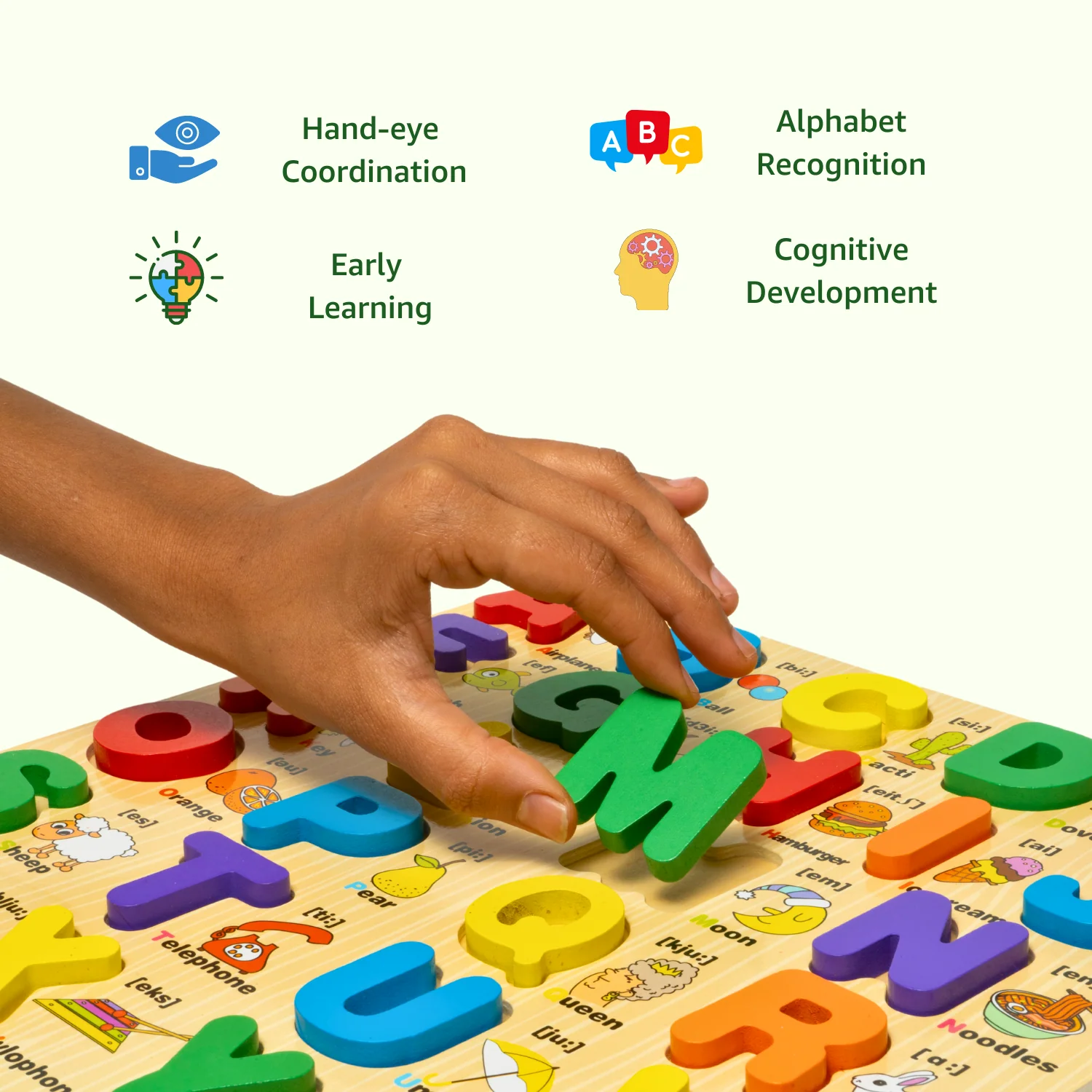 Alphabet Learning Board (Wooden) - Image 6
