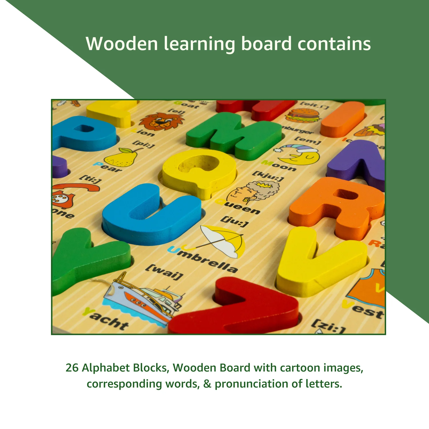 Alphabet Learning Board (Wooden) - Image 7