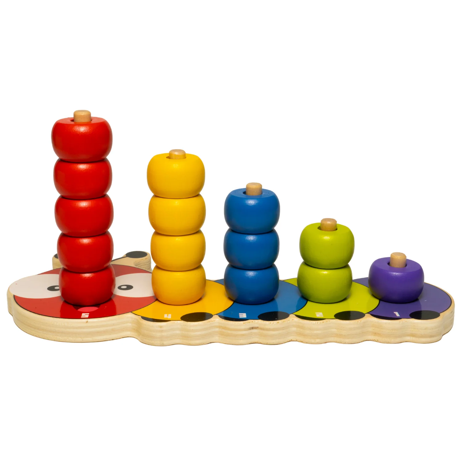 Caterpillar Wooden Stacking Rings