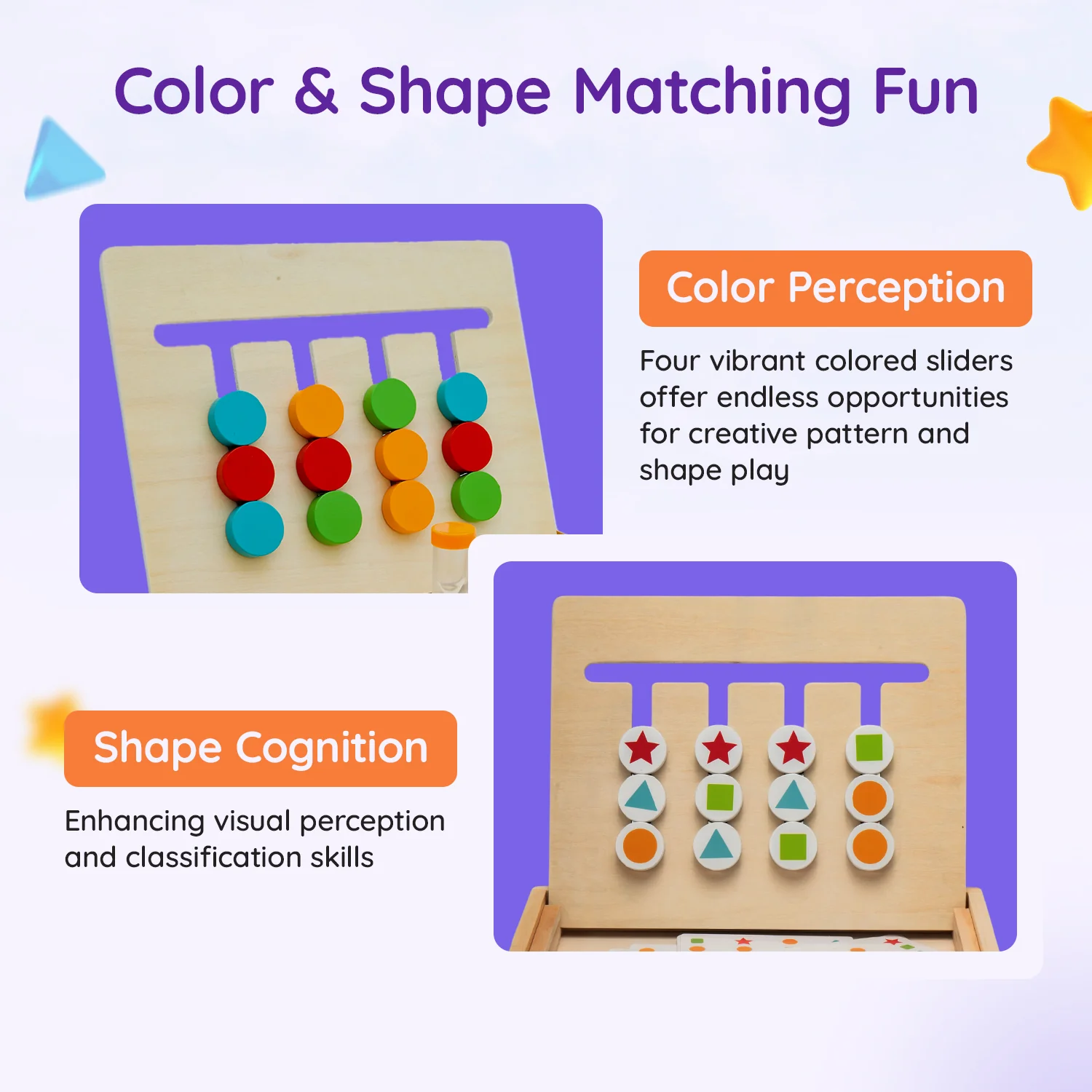 TinkerBox Color and Pattern Sliding Puzzle Game - Image 4