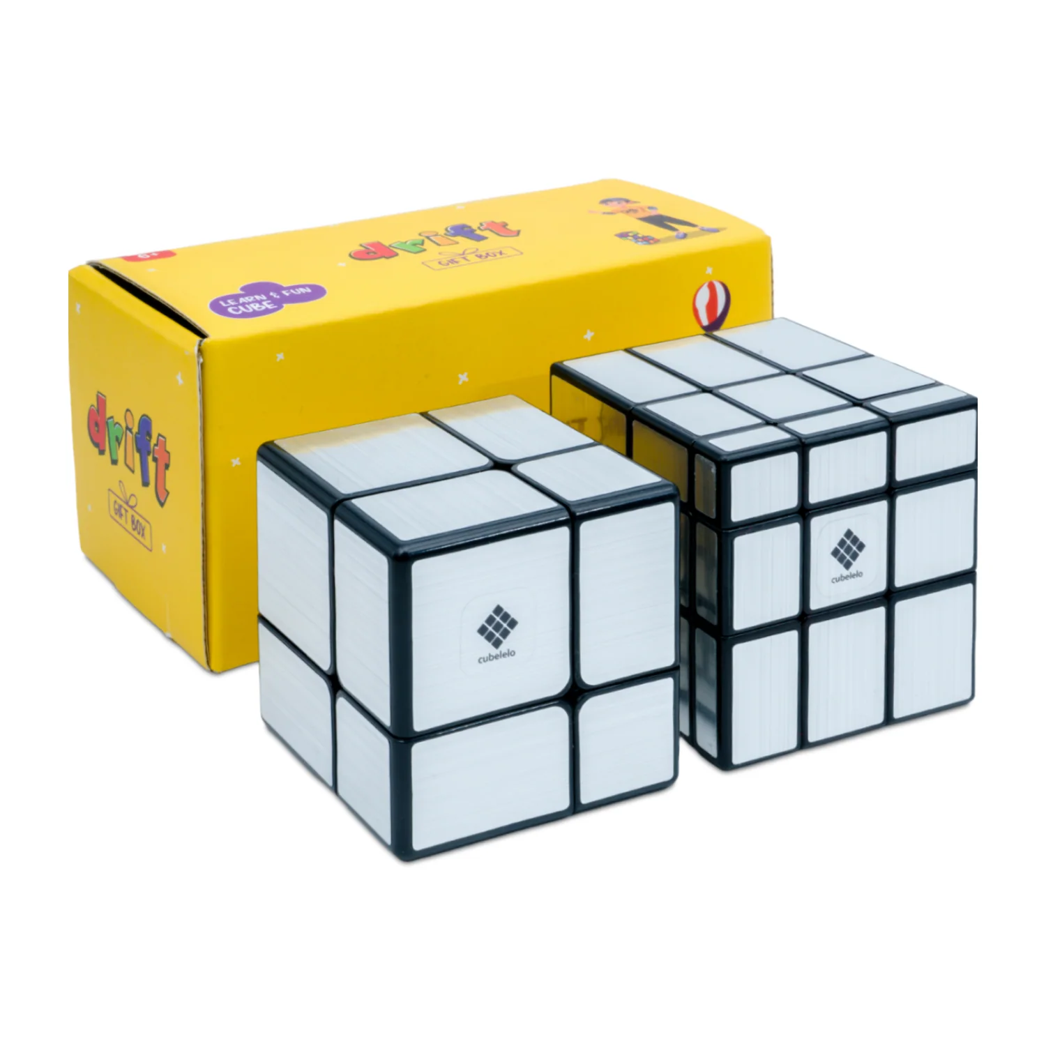 Drift 2x2 Silver Mirror & 3x3 Silver Mirror Gift Box