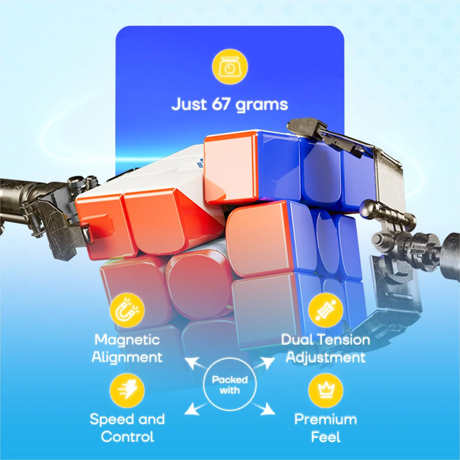 Drift 3M PLUS v2 3x3 (Magnetic) Speed Cube | Inspired by RS3M v5 - Image 5