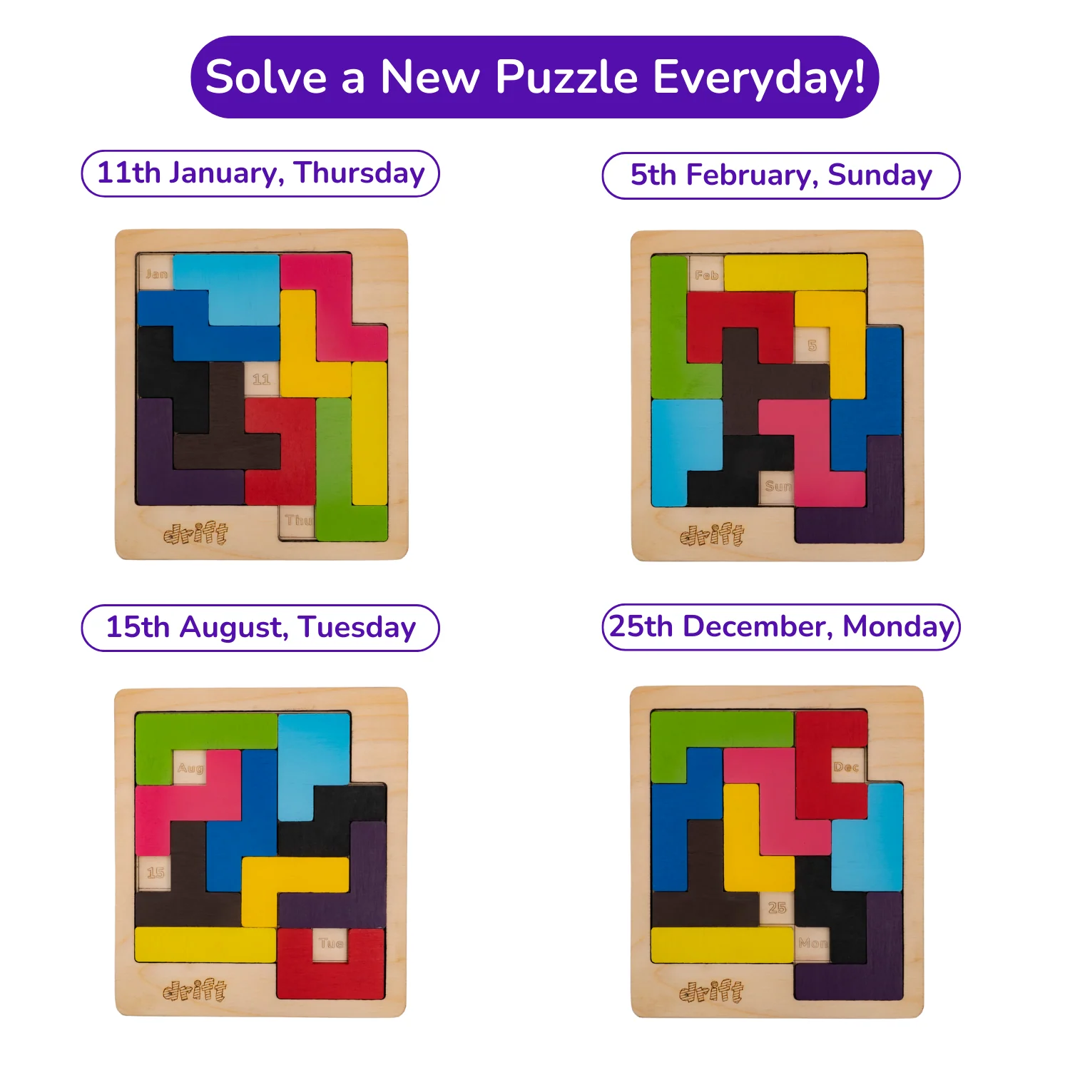 Drift Weekday Calendar Puzzle - Image 4
