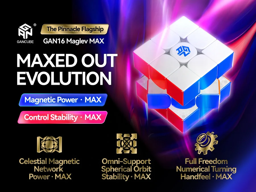 GAN 16 3x3 Max (Magnetic, MagLev, Core Magnets, UV Coated) - Image 13