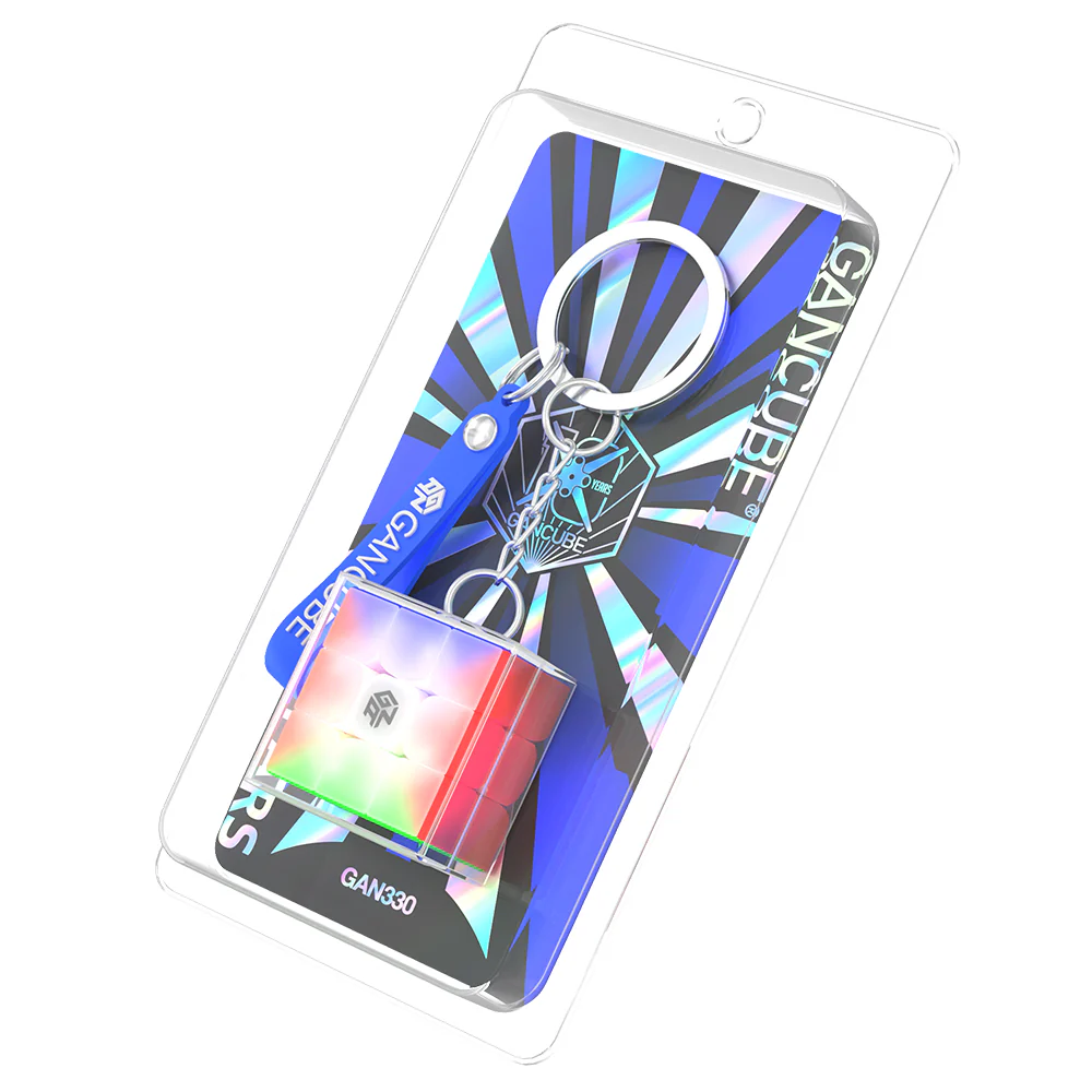 GAN 330 3x3 Mini (3.3cm)Keychain - 10th Anniversary Edition - Image 2