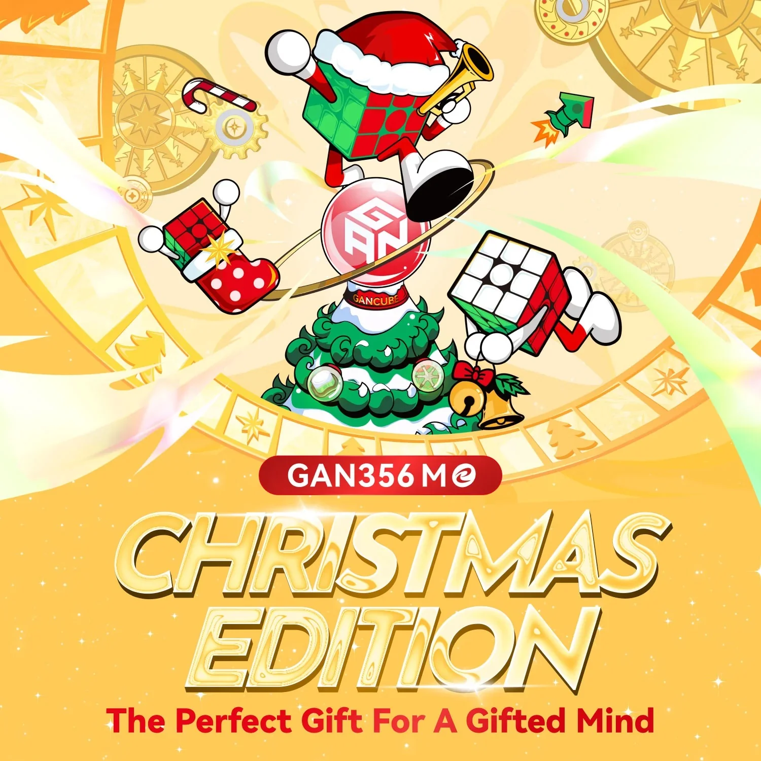 GAN 356 ME 3x3 - Limited Christmas Edition (Magnetic) - Image 3