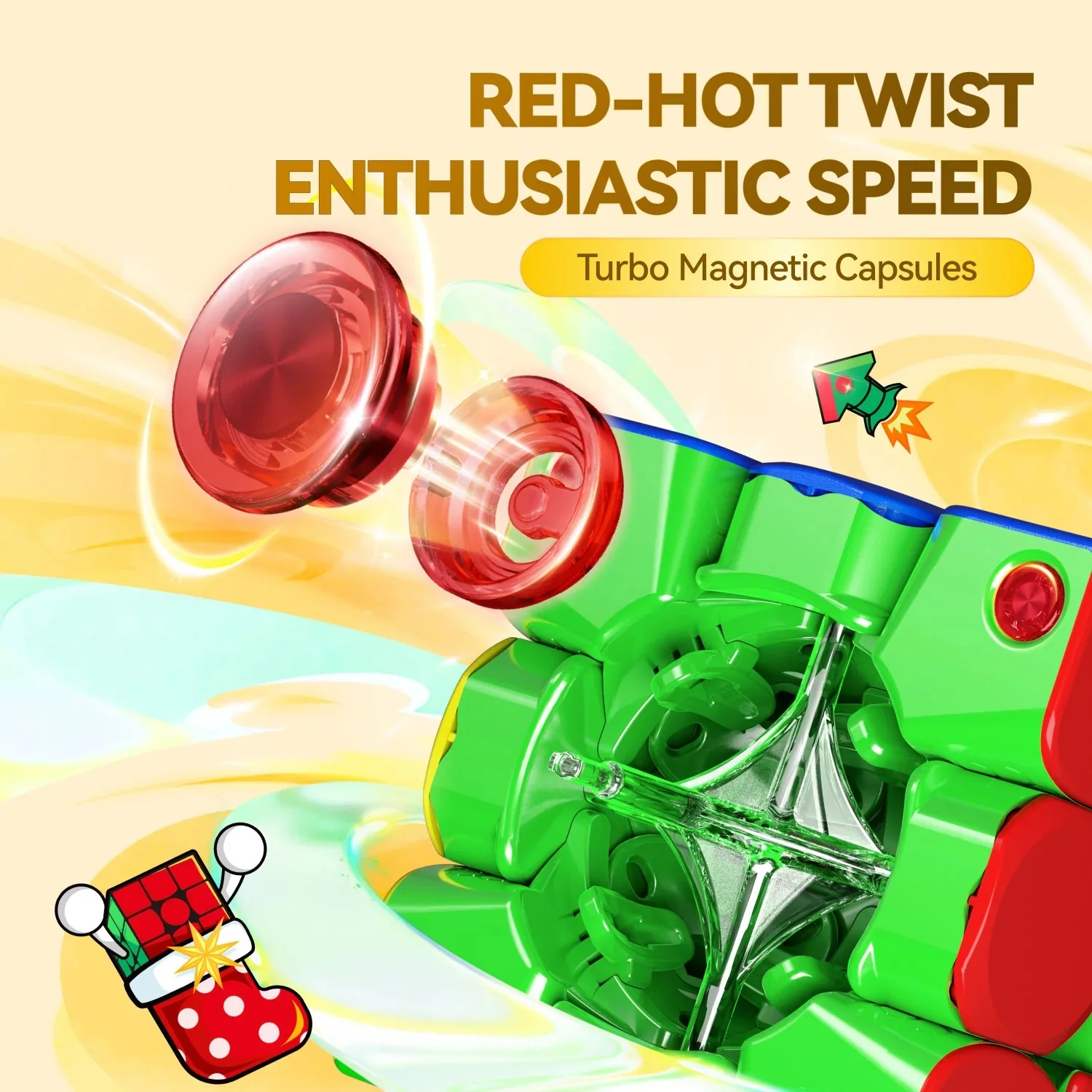 GAN 356 ME 3x3 - Limited Christmas Edition (Magnetic) - Image 7