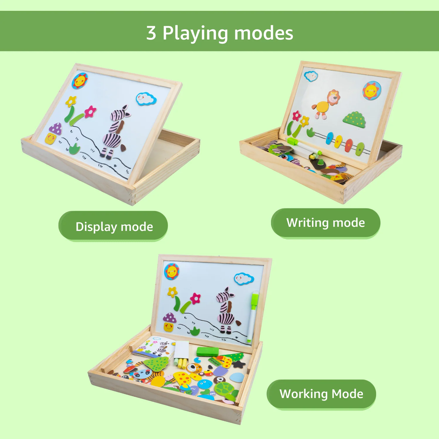 Jungle Safari 2-in-1 Magnetic Board Game - Image 3