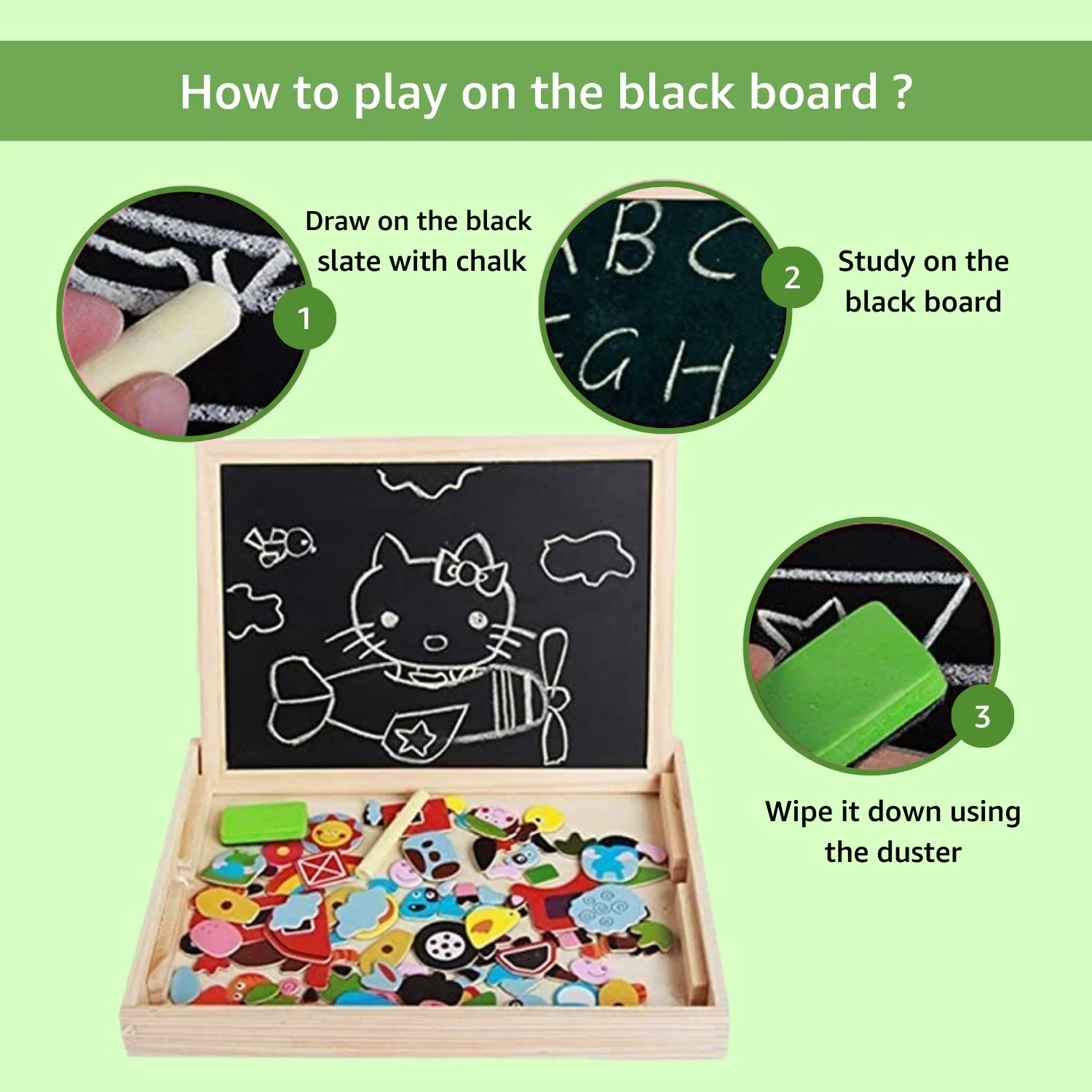 Jungle Safari 2-in-1 Magnetic Board Game - Image 4