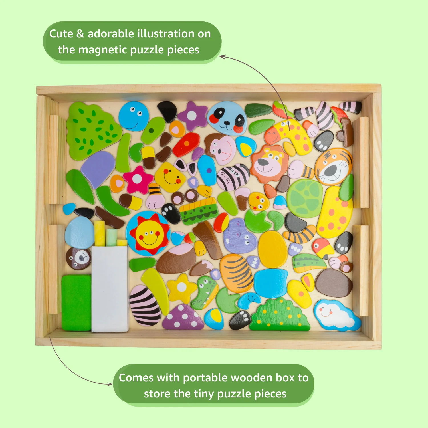Jungle Safari 2-in-1 Magnetic Board Game - Image 6