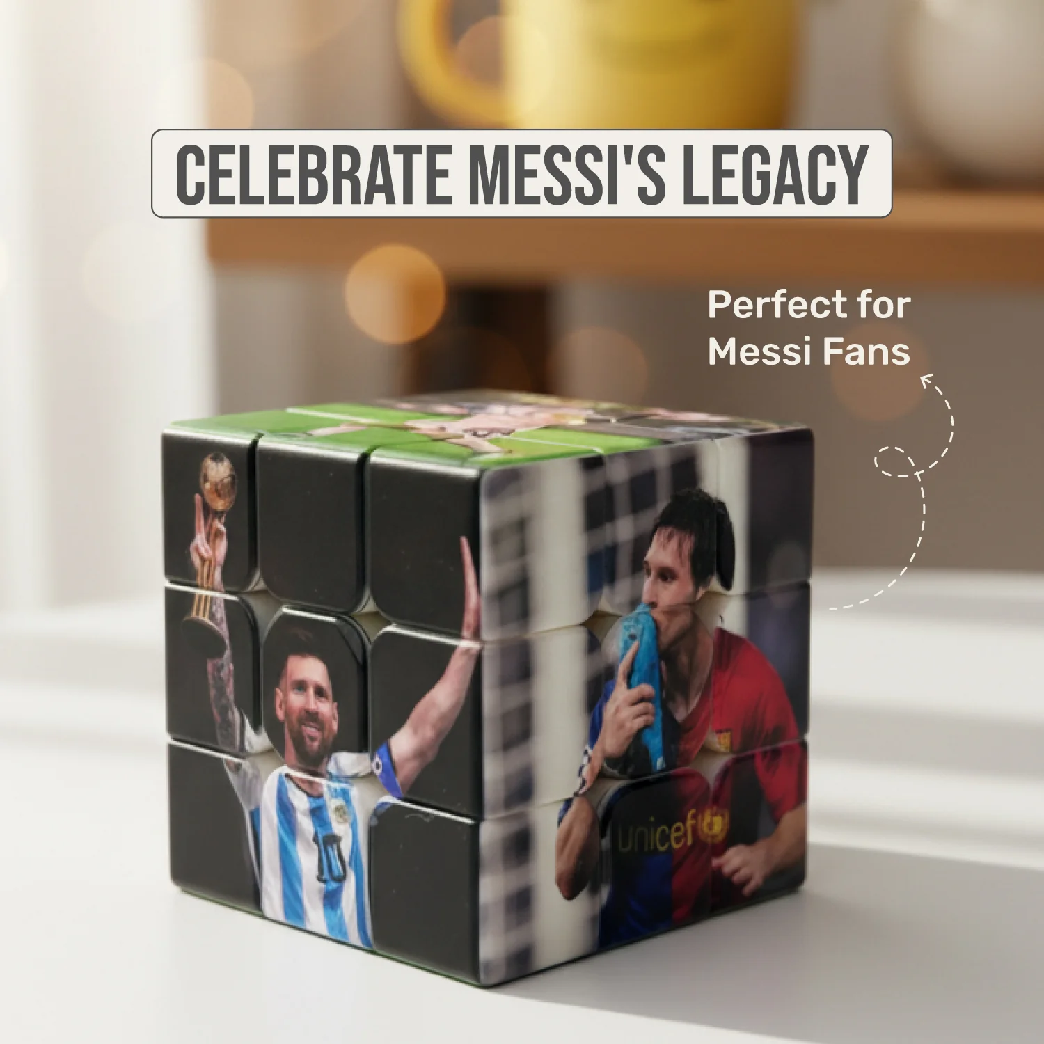 Messi Rubik’s Cube – Full UV-Printed Tribute Puzzle | Limited Edition Collectible - Image 3