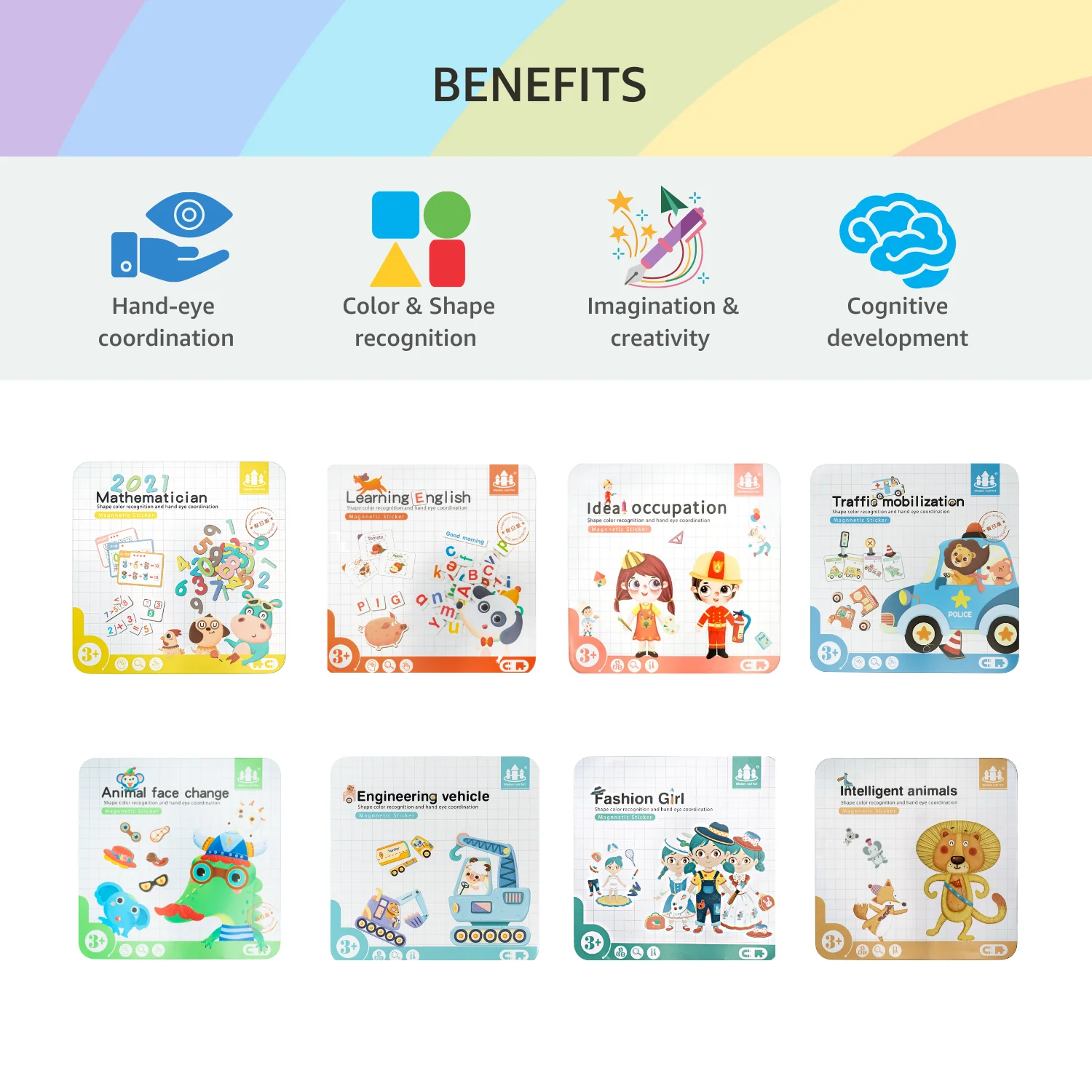 Montessori Fun Magnetic Sticker Game - Image 26