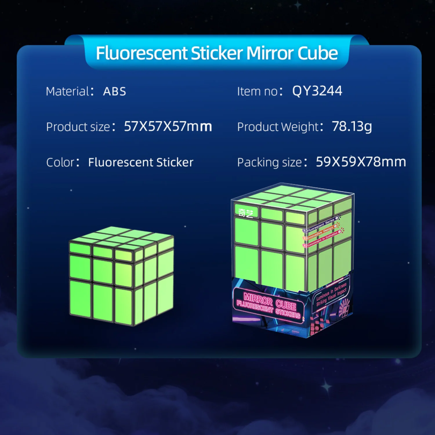 QiYi 3x3 Cube (Fluorescent stickers) - Image 9
