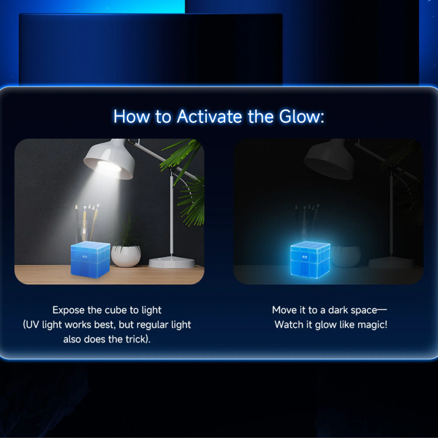 QiYi 3x3 Mirror Cube (Glow in Dark) - Image 5