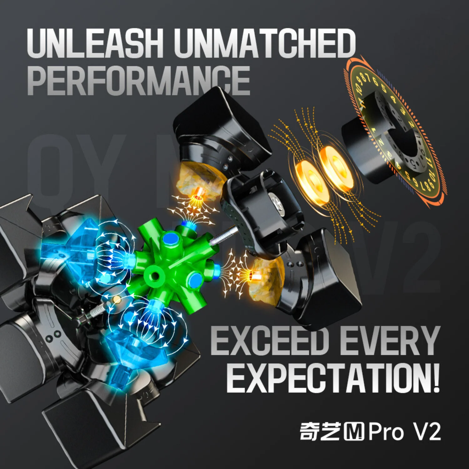 QiYi M Pro v2 3x3 (Magnetic) - Image 9