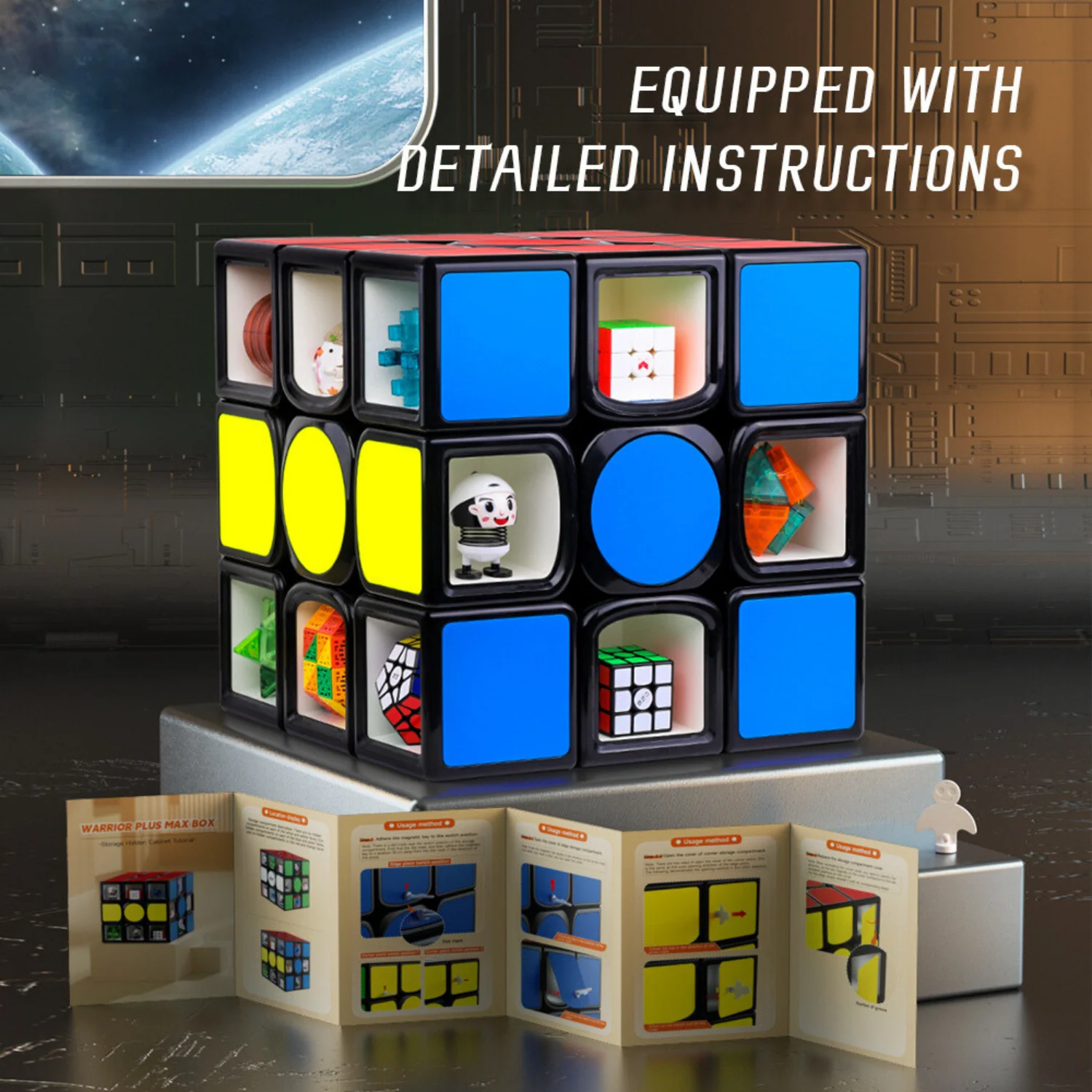 QiYi Warrior Plus Max Box 3x3 (38 cms) - Image 4