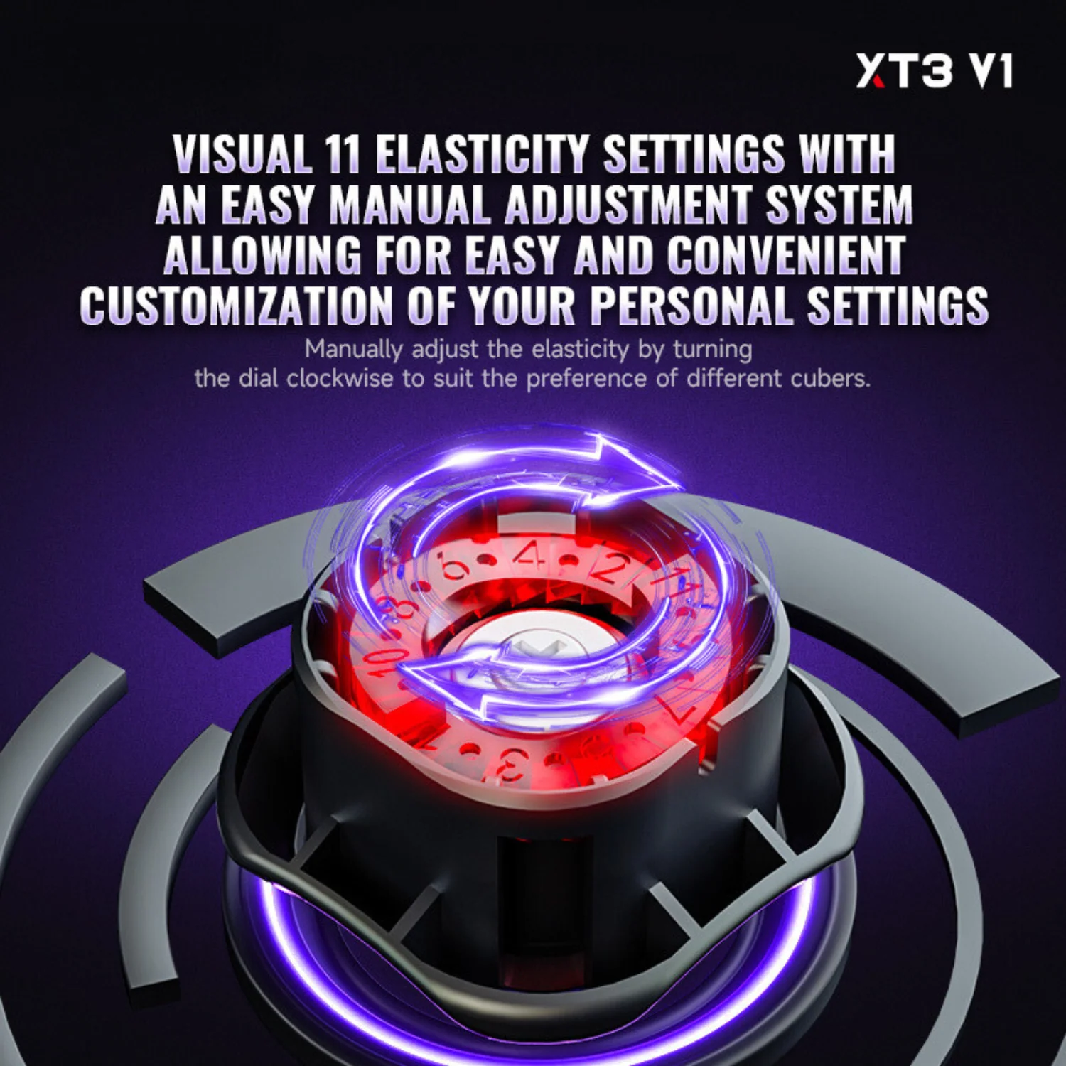 QiYi X-Man XT3 v1 3x3 (Magnetic) - Image 7