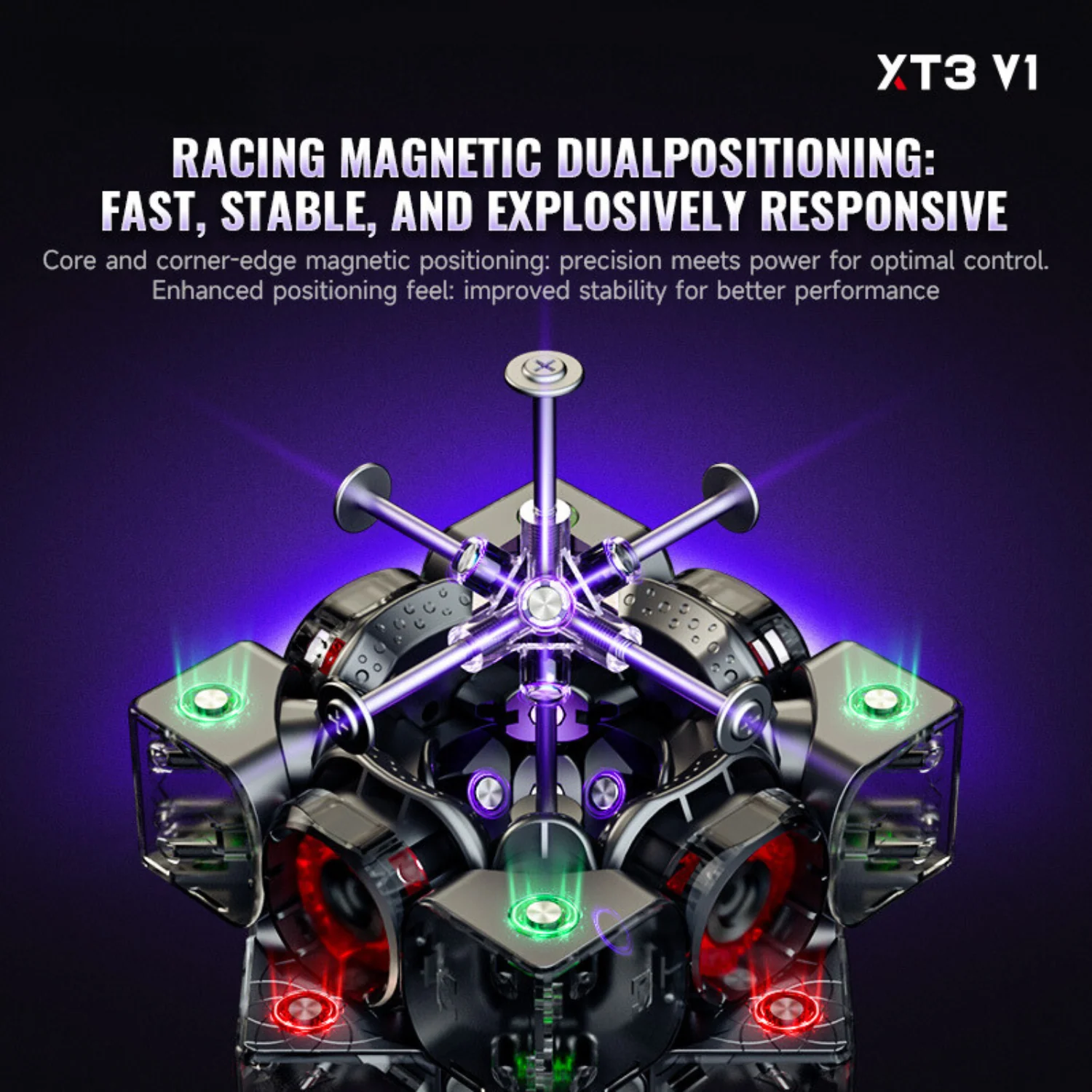 QiYi X-Man XT3 v1 3x3 (Magnetic) - Image 8
