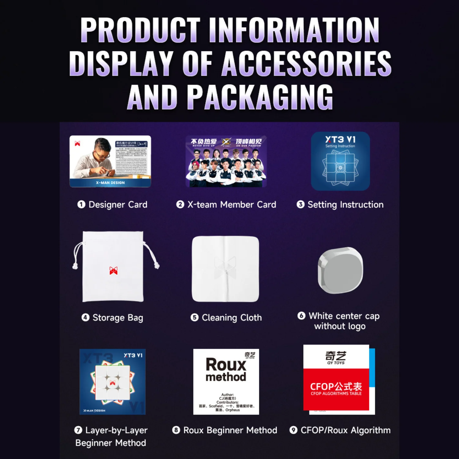 QiYi X-Man XT3 v1 3x3 (Magnetic) - Image 9