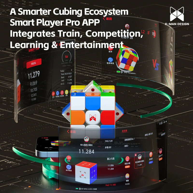 QiYi X-Man Tornado v4 AI 3x3 Cube (Magnetic Smart Cube) - Image 7