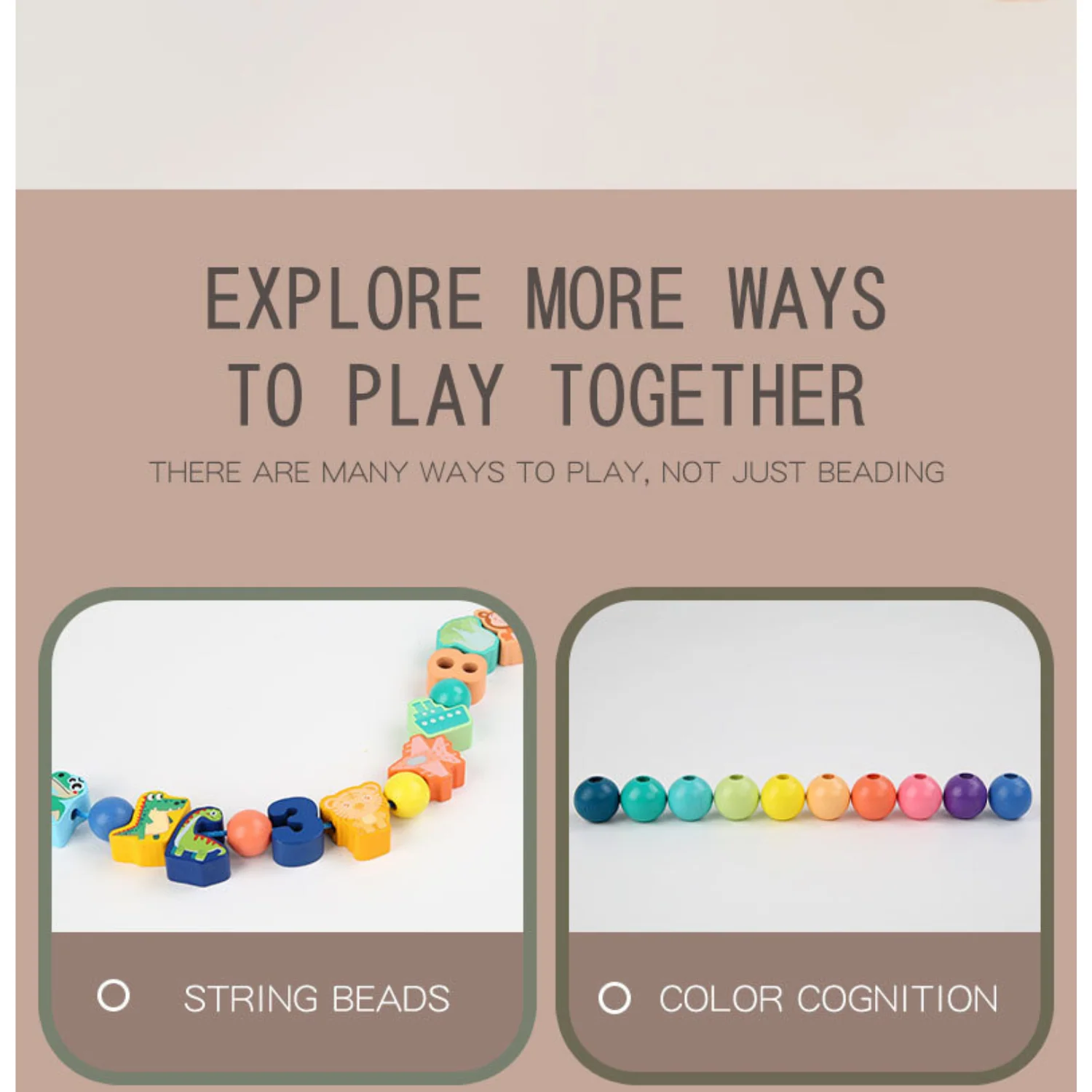 Wooden Beads Lacing Game - Image 4