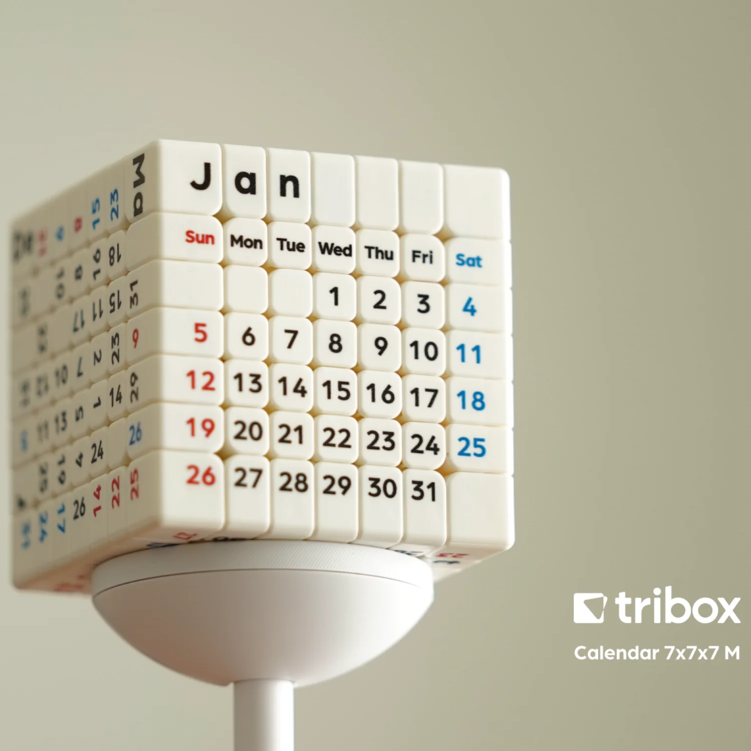 Z-Cube+Tribox 7x7 Calendar Cube (Magnetic) - Image 3